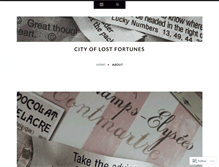Tablet Screenshot of cityoflostfortunes.com